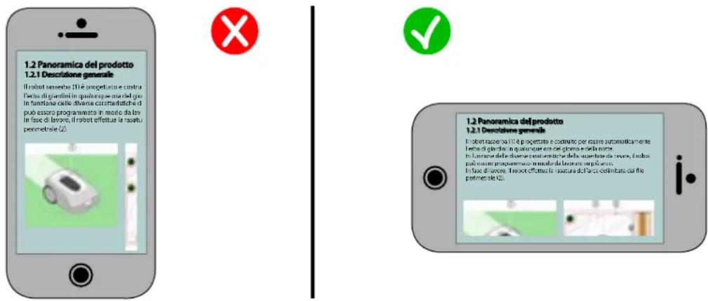 STIGA G 600 - HINWEIS FÜR DAS LESEN AM SMARTPHONE - 1