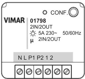 Vimar 01798 - الأحمال التي يمكن التحكم بها. - 3