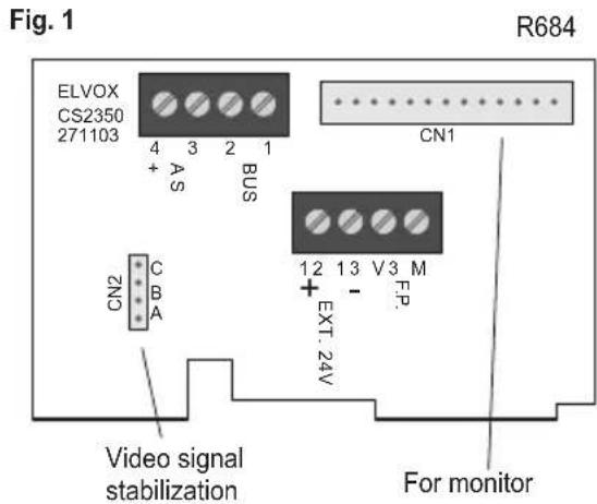 Vimar ELVOX 6329C - Connection and connector terminal board - 1