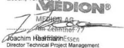 MEDION MD 16905 - Harmonisierte EN-Fach- und Grundnorm / Harmonized EN-standards: - 1