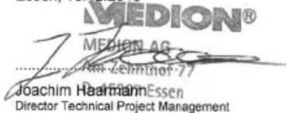 MEDION MD 16905 - Harmonisierte EN-Fach- und Grundnorm / Harmonized EN-standards: - 1