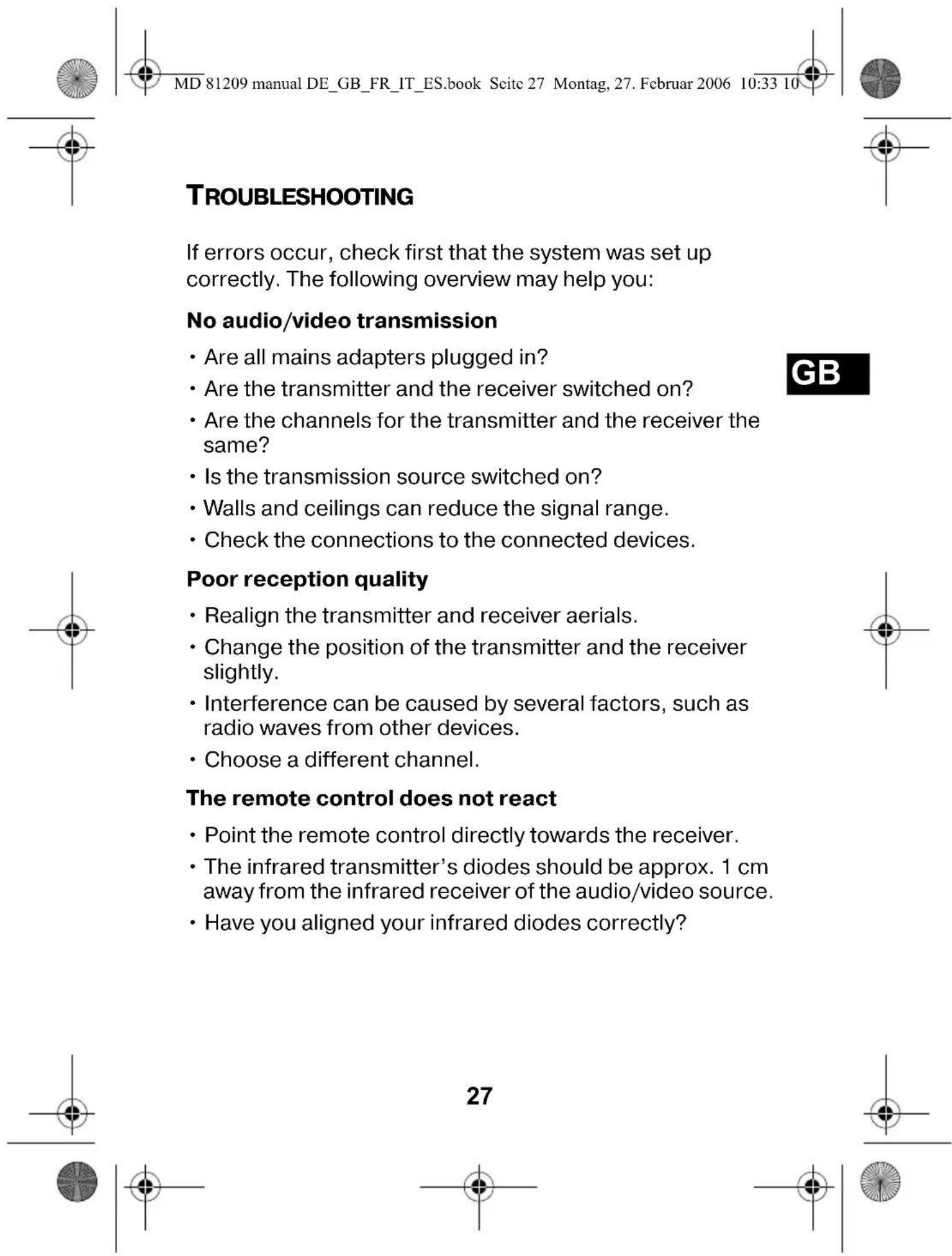 MEDION LIFE S65002 (MD 82044) - SETTING CHANNELS - 11