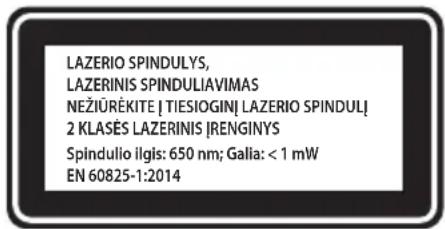Graphite 59G812 - SAUGAUS DARBO SU LAZERINIU ITAI SU TAISYKLES - 2