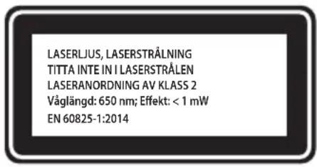 Graphite 59G812 - SÄKERHETSFÖRESKRIFTER FÜR LASERANORDNINGEN - 2
