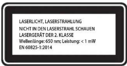 Graphite 59G812 - SICHERHEITSREGEL FÜR EIN LASERGERÄT - 2