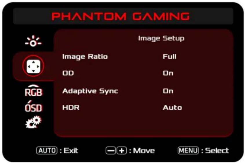 ASROCK PG27F15RS1A - Menus OSD (Les descriptions pour le contrôle des fonctions) - 2