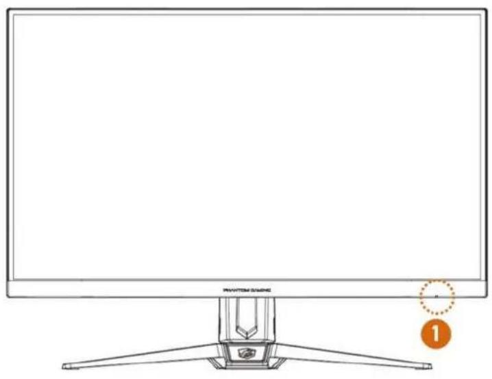ASROCK PG27F15RS1A - Chapitre 3 Vue d'ensemble du moniteur - 1