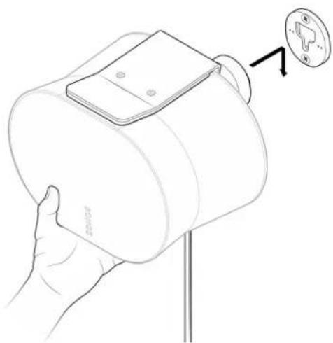 SONOS Era 300 - ercez des pré-trous de guidage - 4