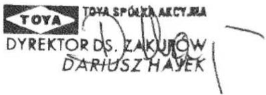 Yato YT85003 - DEKLARACJA ZGODNOŚCI - 1
