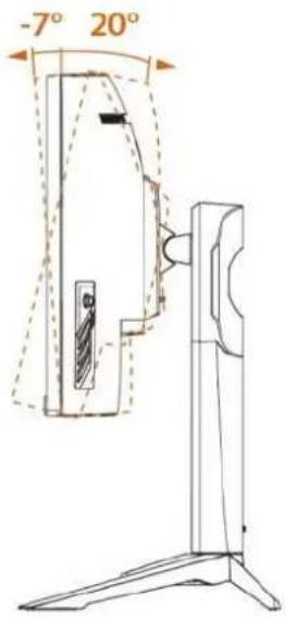 ASROCK PG34WQ15R2B - Chapitre 4 Réglage de l'angle de visualisation - 1