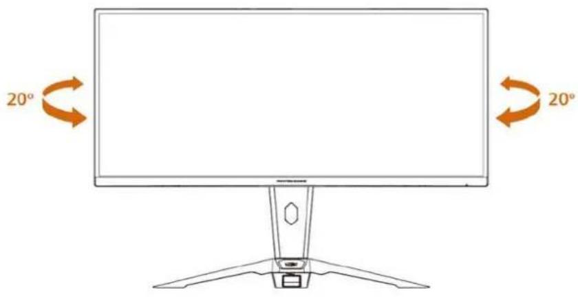 ASROCK PG34WQ15R2B - Chapitre 4 Réglage de l'angle de visualisation - 3