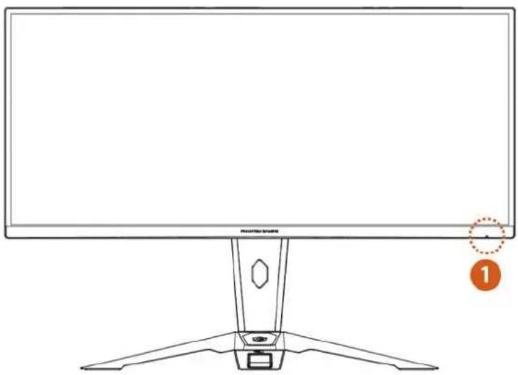 ASROCK PG34WQ15R2B - Chapitre 3 Vue d'ensemble du moniteur - 1