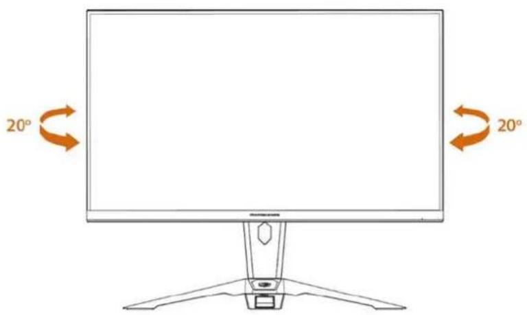 ASROCK PG32QF2B - Chapitre 4 Réglage de l'angle de visualisation - 2