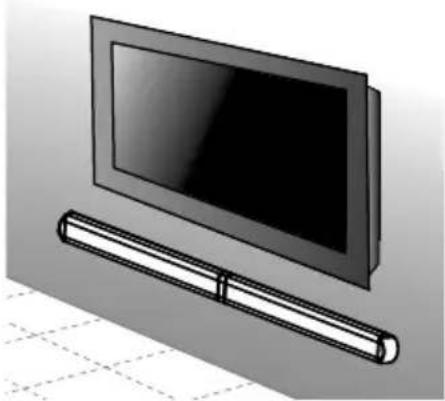 MEDION LIFE E64058 (MD 80022) - Variante an der Wand montierte Soundbar - 1