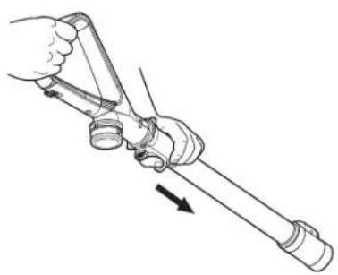 LG LUV350P - Release the wand and handle: - 2