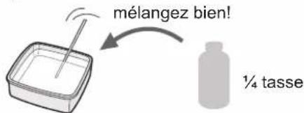 mélangez bien! ¼ tasse