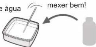 e água mexer bem!