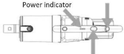 AMICA Aqua Leste VM 8200 - Battery indicators show the charge level. - 1
