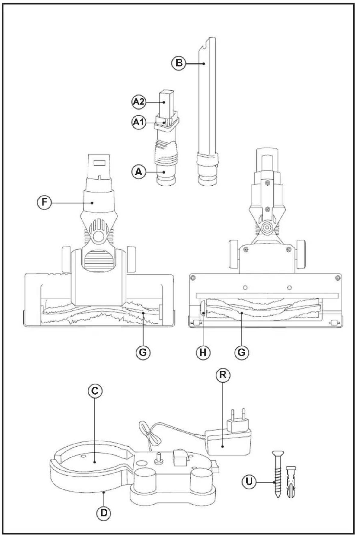 Technical diagram of a mechanical device with labeled parts including screw, nut, and adjustment knobs