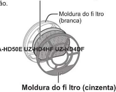 Moldura do fi Itro (branca) A-HD50E UZ-HD4HF UZ-HD4DF Moldura do fi Itro (cinzenta)