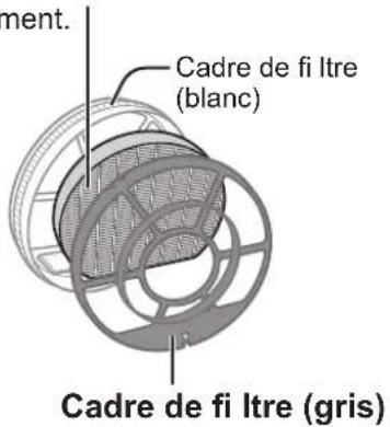 ment. Cadre de filtre (blanc), Cadre de filtre (gris)
