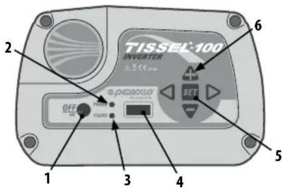 Pedrollo TISSEL100 - DESCRIPCIÓN DEL PANEL DE CONTROL - 1
