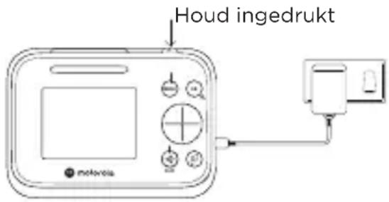 Houd ingedrukt motoria