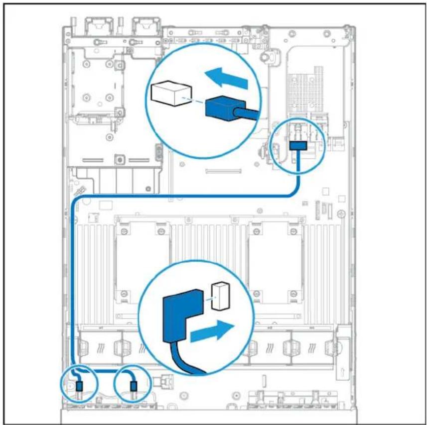 HP ScanJet 5000 s4 - Câblage de cage avant de huit baies de lecteurs SFF - 3