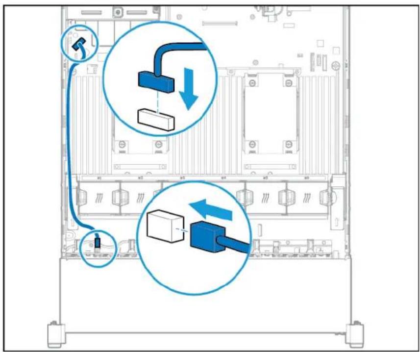 HP ScanJet 5000 s4 - Câblage de cage avant de huit baies de lecteurs SFF - 1