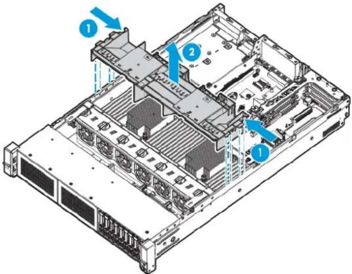 HP ScanJet 5000 s4 - Retrait du déflecteur d'air - 2