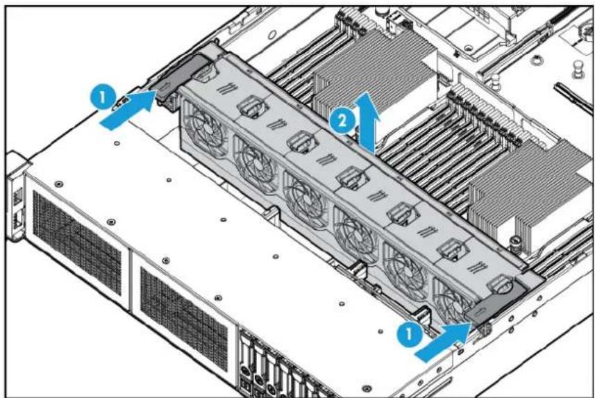 HP ScanJet 5000 s4 - Option de cage avant de huit baies de lecteur SFF pour baie 1 - 1