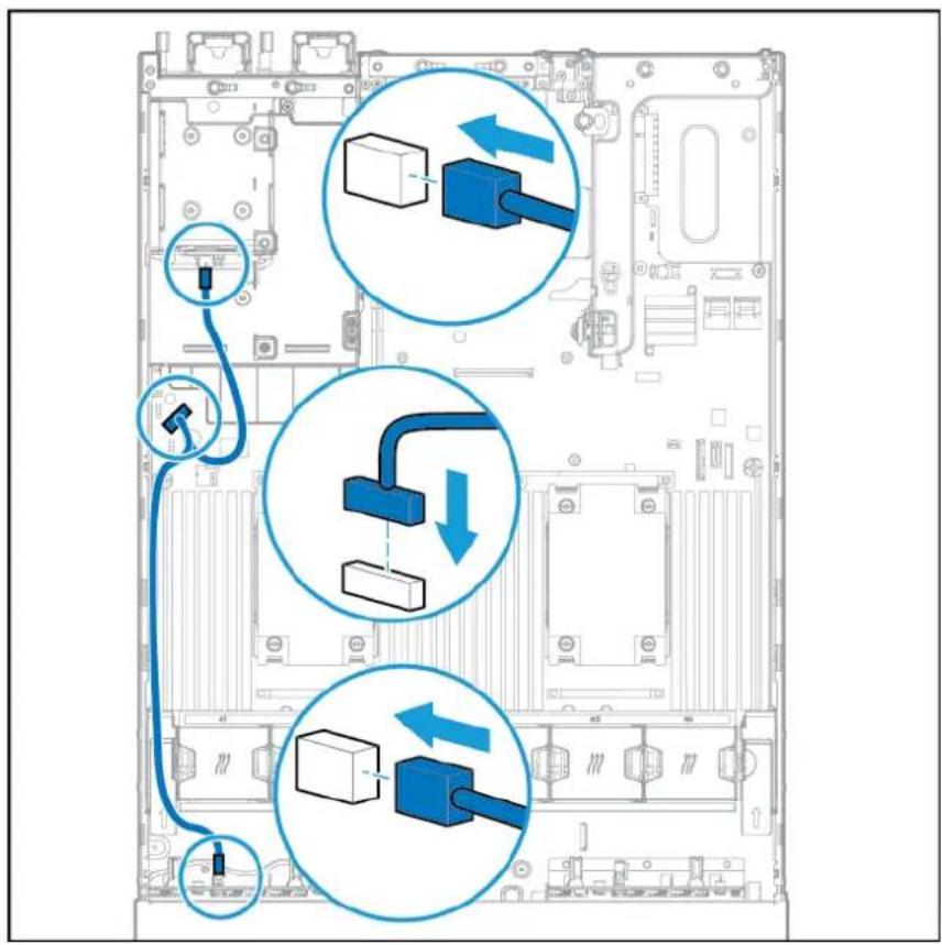 HP ScanJet 5000 s4 - Câblage de cage avant de huit baies de lecteurs SFF - 2