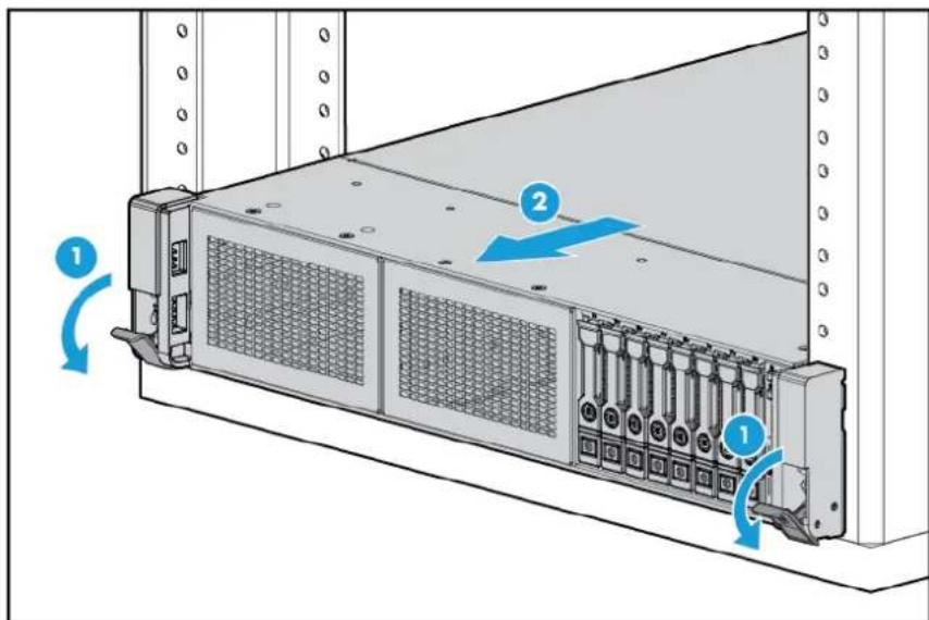 HP ScanJet 5000 s4 - Extraction du serveur du rack - 1
