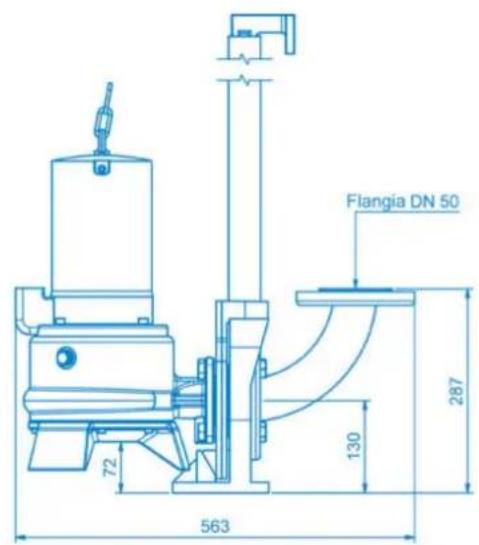 Sanibroyeur Sanipump ZPG 71 - Posizionamento con anello di supporto a pavimento - 2