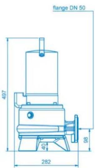 Sanibroyeur Sanipump ZPG 71 - Appendix B: Pump dimensions - 3