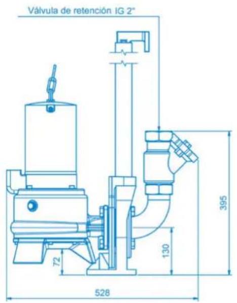 Sanibroyeur Sanipump ZPG 71 - Anexo B : Dimensiones de las bombas - 1