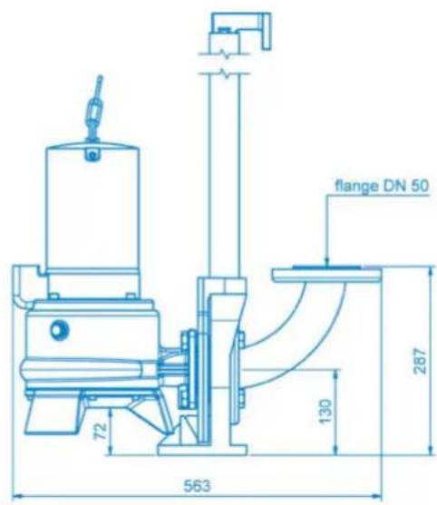 Sanibroyeur Sanipump ZPG 71 - Appendix B: Pump dimensions - 2