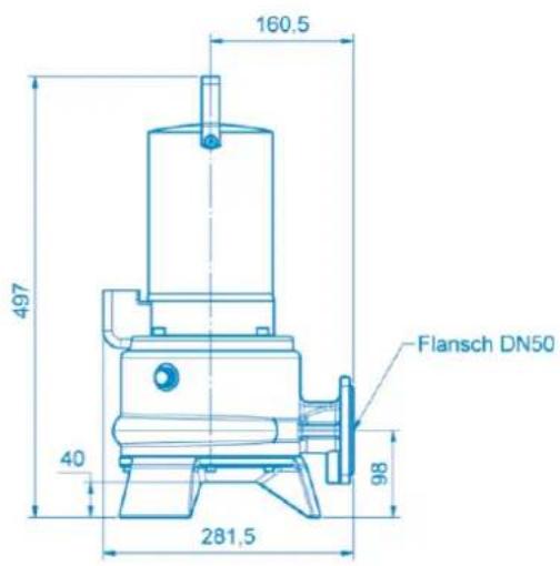 Sanibroyeur Sanipump ZPG 71 - Anhang B : Pumpenabmessungen - 2