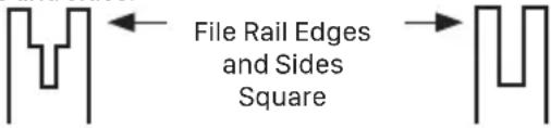 File Rail Edges and Sides Square