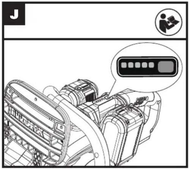 Diagram of a digital camera module with an icon indicating user access and a screen displaying four buttons.