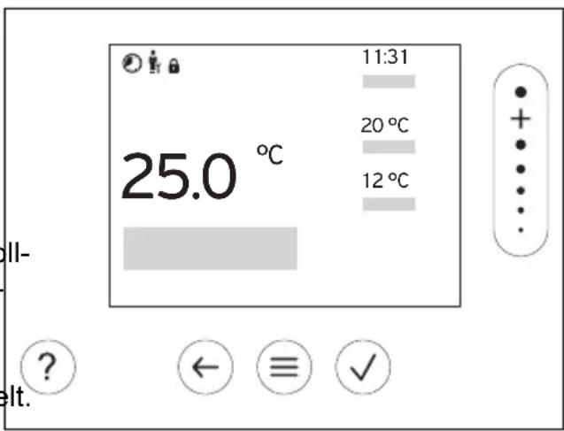 VAILLANT sensoHOME VRT 380 - Display, Bedienelemente und Symbole - 1