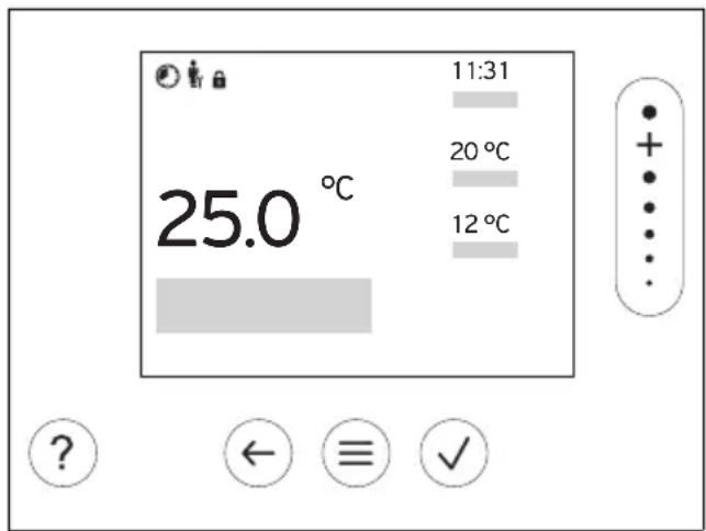 VAILLANT sensoHOME VRT 380 - Écran, interface utilisateur et symboles - 1