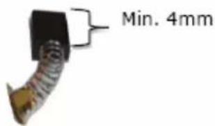 Holzmann KAP 305JL - Cambiar las escobillas de carbón - 1