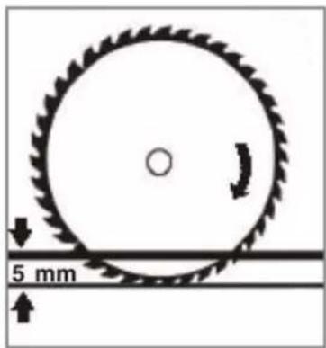 Holzmann KAP 305JL - Adjust the cutting depth - 1