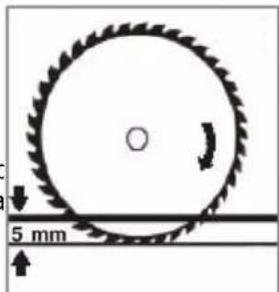 Holzmann KAP 305JL - Ajuste de la profundidad de corte: - 1