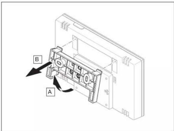 VAILLANT sensoCOMFORT VRC 720F - Ophangbeugel aan de wand monteren - 1