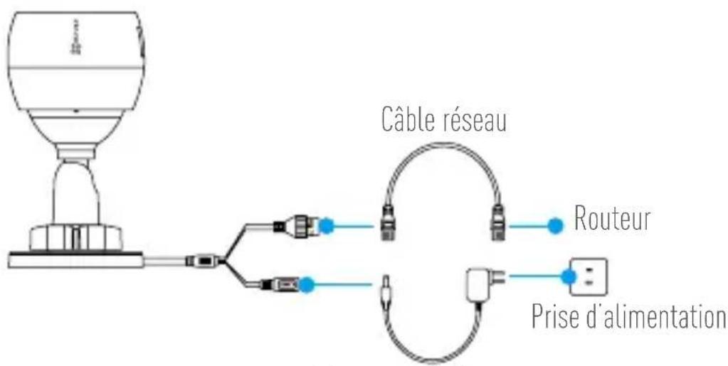 EZVIZ C3T PoE - Câblage - 2