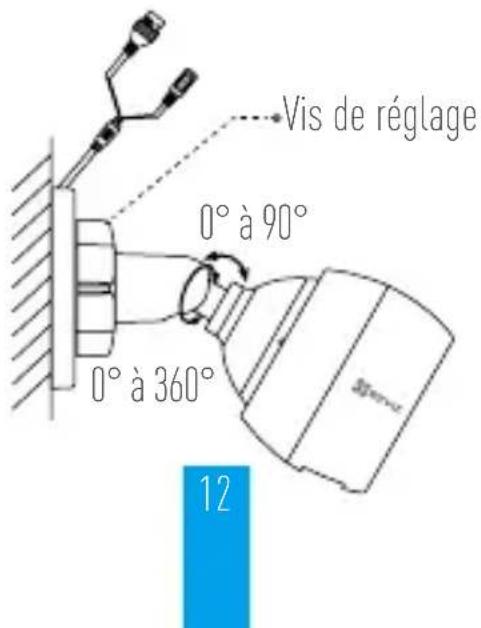 EZVIZ C3T PoE - Réglage de l'angle de surveillance - 1