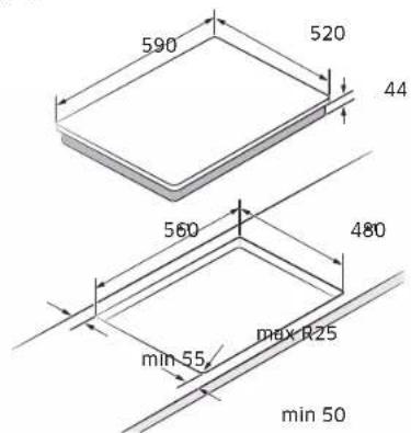 SAMSUNG NZ64B5067YY - Pliidiplaadi paigaldamine - 2