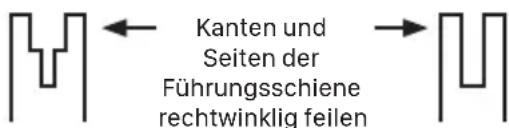 WORX WG322E.1 - Zustände, die eine Wartung der Kette (7) und Führungsschiene (6) erfordern: - 1